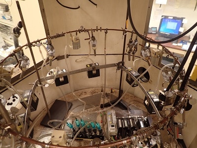 NIOSH's instrumented dust chamber.