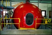 Image of Spherical Explosives Testing Chamber.