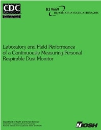 Image of publication Laboratory and Field Performance of a Continuously Measuring Personal Respirable Dust Monitor