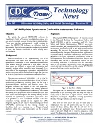 Image of publication Technology News 545 - NIOSH Updates Spontaneous Combustion Assessment Software