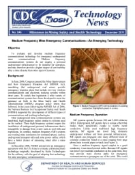 Image of publication Technology News 546 - Medium Frequency Mine Emergency Communications�An Emerging Technology