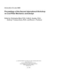 Image of publication Proceedings of the Second International Workshop on Coal Pillar Mechanics and Design