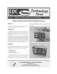 Image of publication Technology News 483 - Safety Training Tools for Rock Scaling Personnel