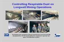 Title slide from Controlling Respirable Dust on Longwall Mining Operations presentation