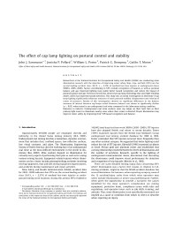 Image of publication The Effect of Cap Lamp Lighting on Postural Control and Stability