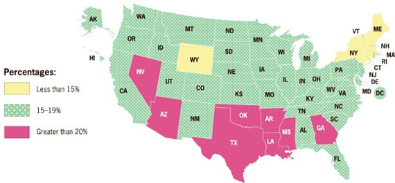 Graphic: Which states have the highest percentages of repeat teen births?
