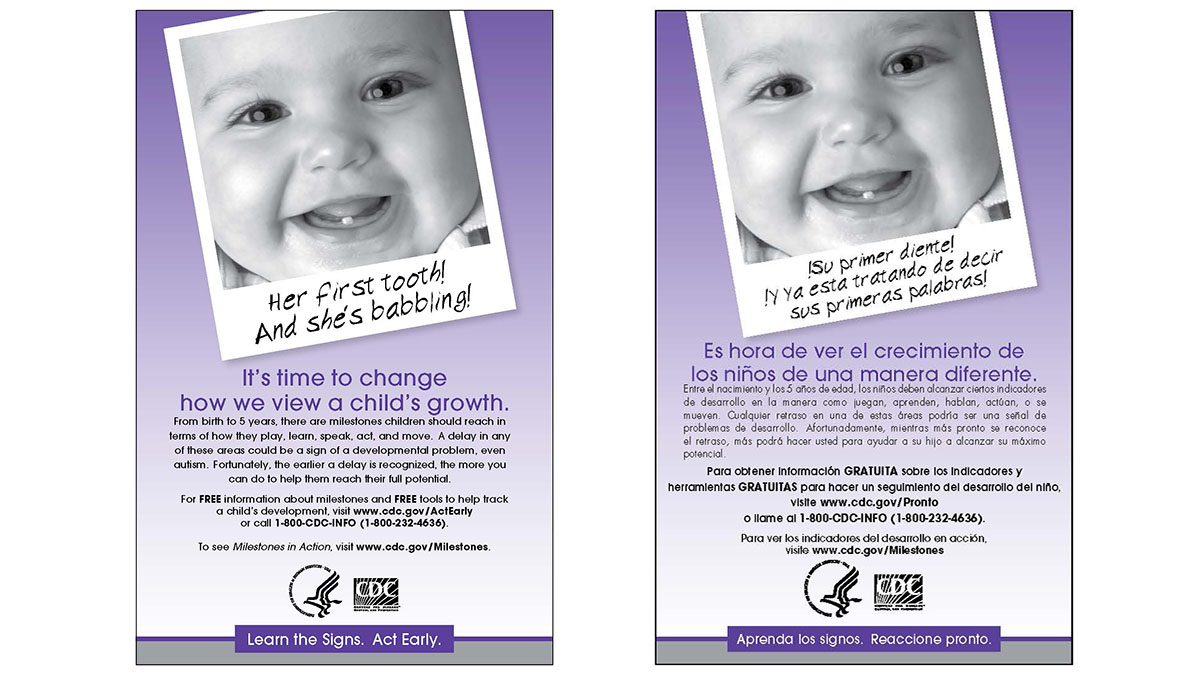 First Tooth Flyer Learn The Signs Act Early CDC First tooth flyer learn the signs act early cdc