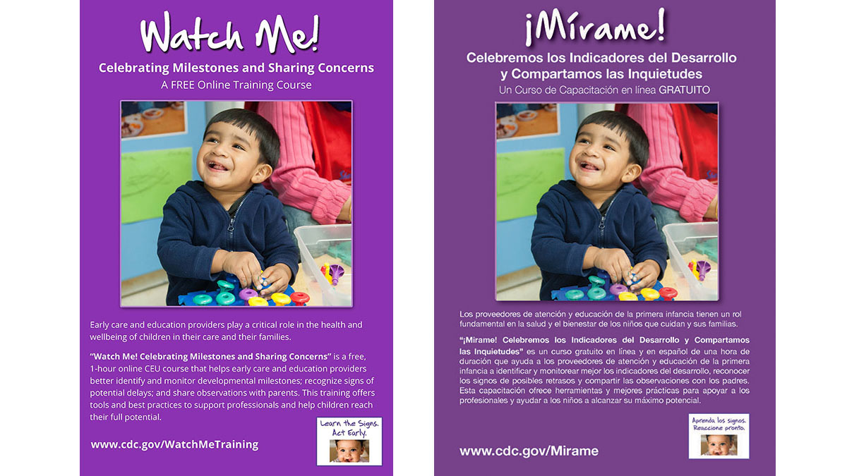 Watch Me Flyer Learn The Signs Act Early CDC Watch me flyer learn the signs act early cdc