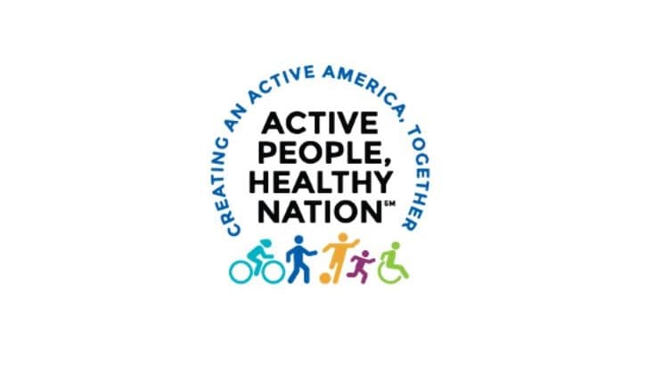 English design element for Active People, Healthy Nation