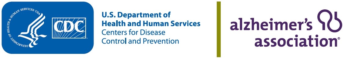 Alzheimer's Association and CDC logos