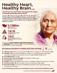 Healthy Heart, Healthy Brain promotional flyer cover