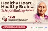 Healthy Heart, healthy brain promotional flyer cover