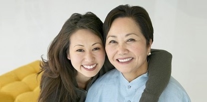 Asian Women smiling
