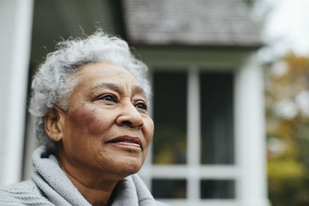 African American senior citizen woman