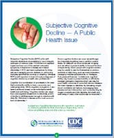Subjective Cognitive Decline - A Public Health Issue cover