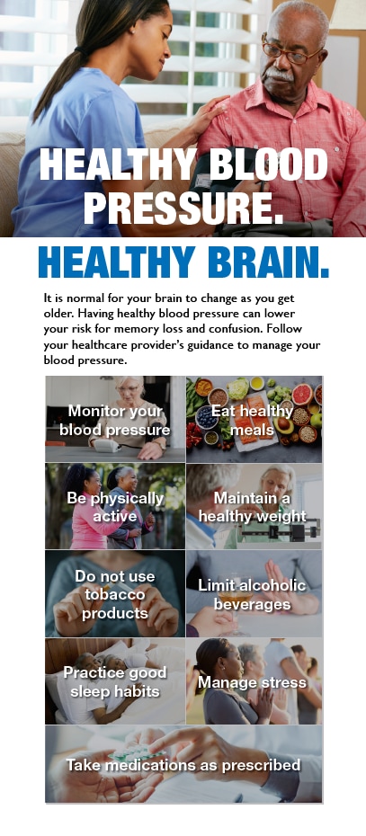 Healthy Blood Pressure Healthy Brain front