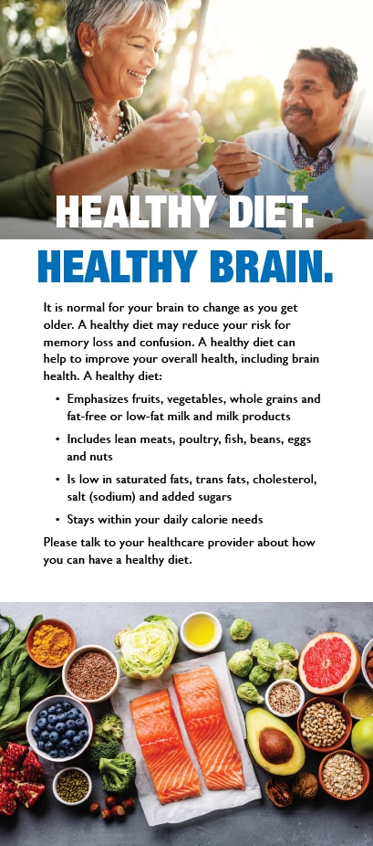 Healthy Diet Healthy Brain front