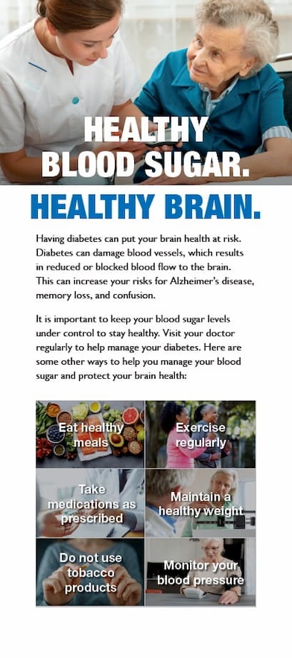 Healthy Blood Sugar Healthy Brain cover