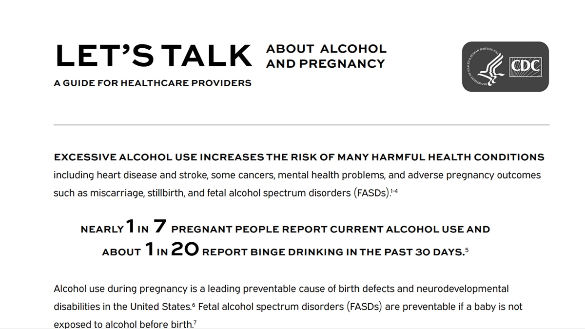 thumbnail HCP Fact Sheet 3 Let's Talk Alcohol and Pregnancy Print Friendly-508
