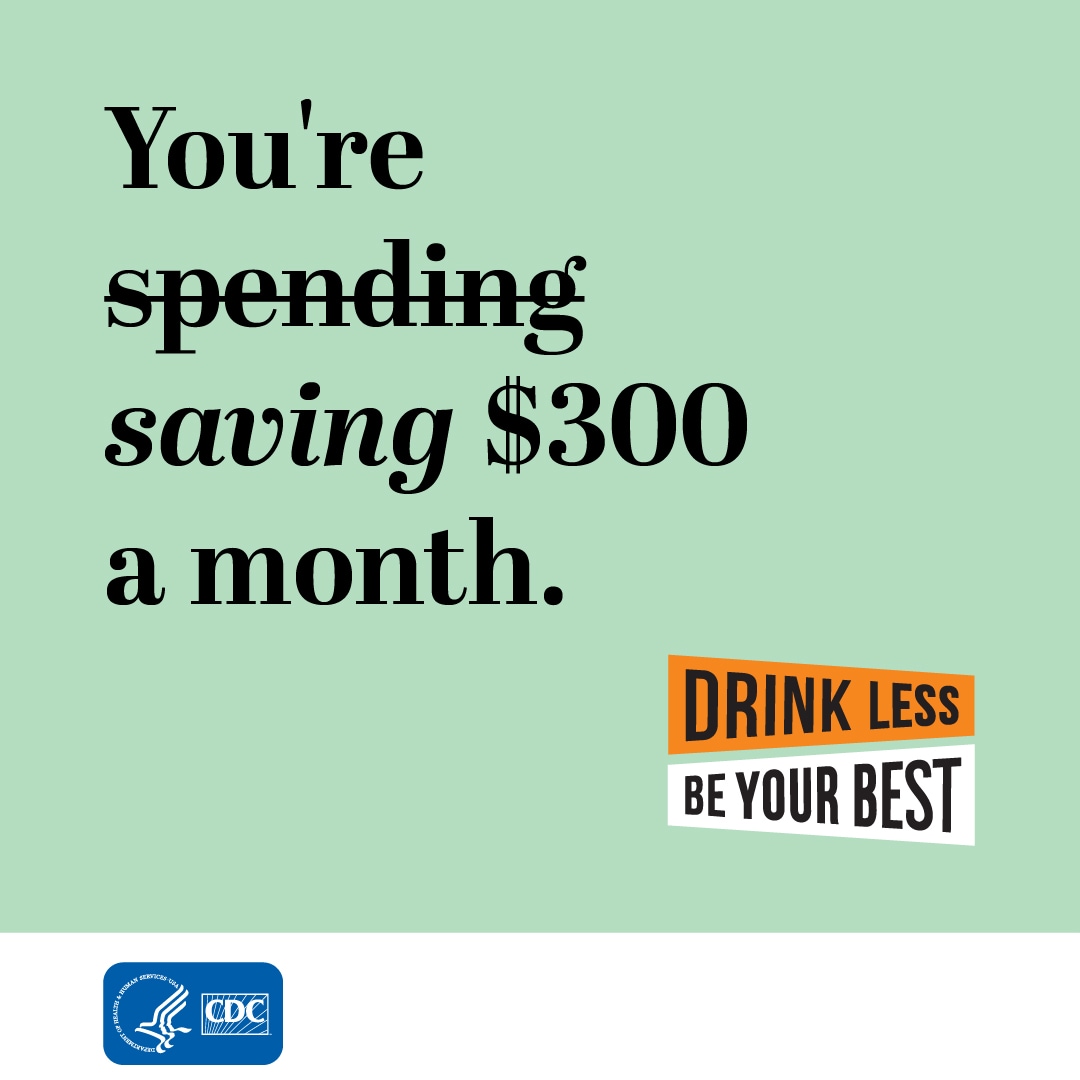 You're spending (strike that) saving $300 a month.