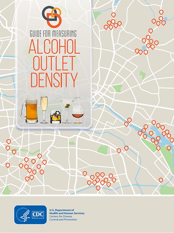 Cover page for the "Guide for Measuring Alcohol Outlet Density."