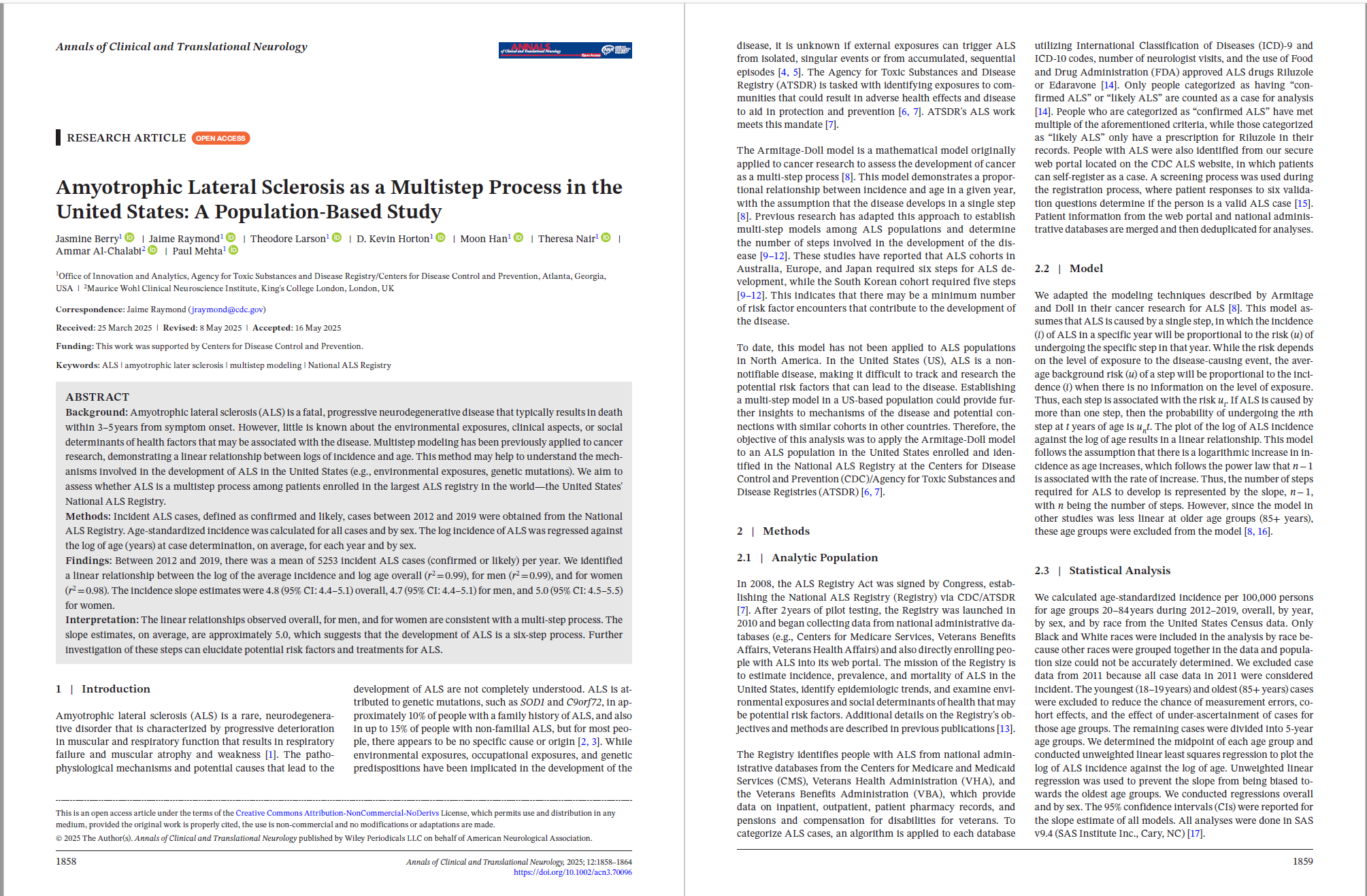 Image of the first two pages of a scientific paper