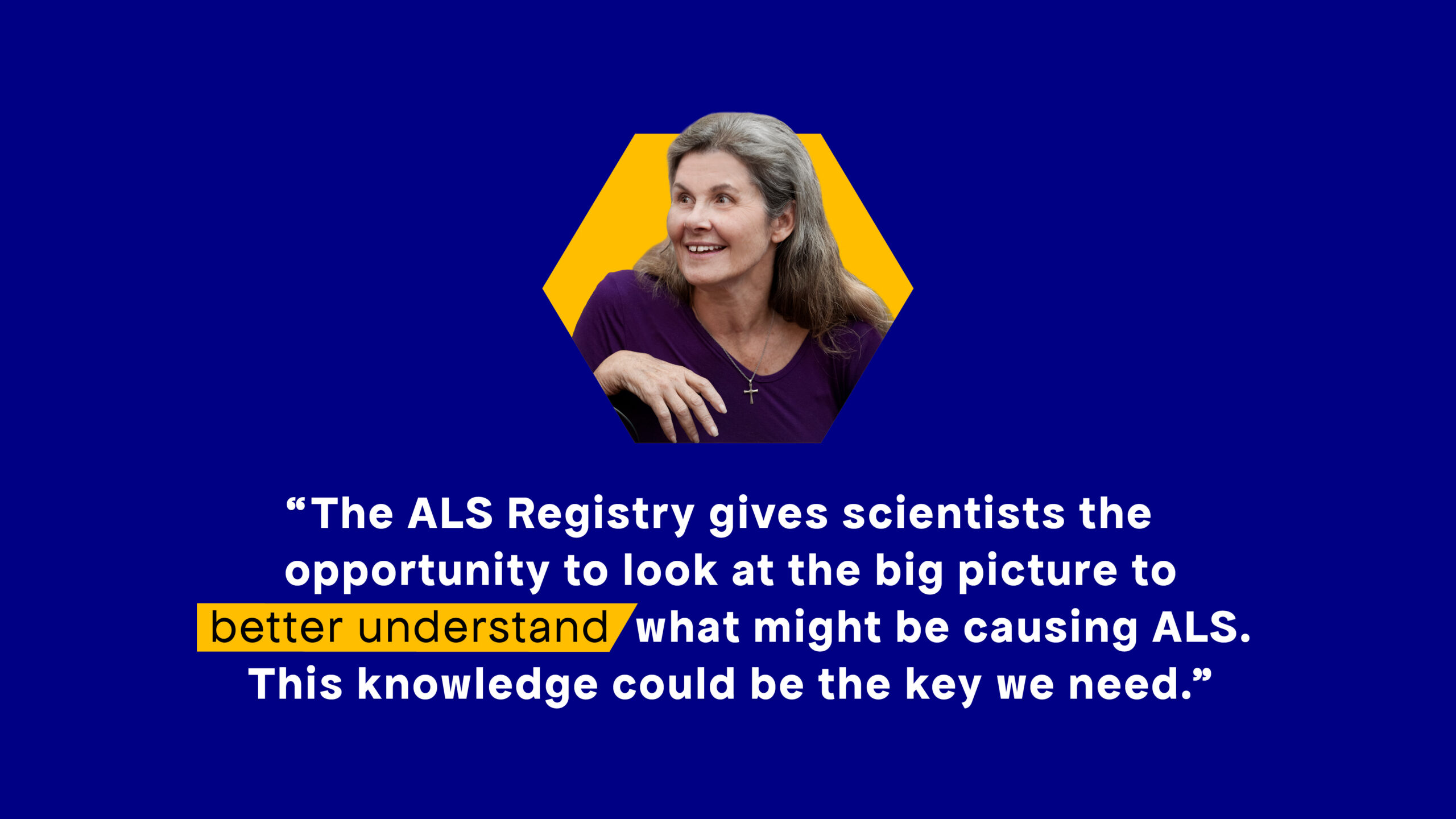 image of a woman with ALS