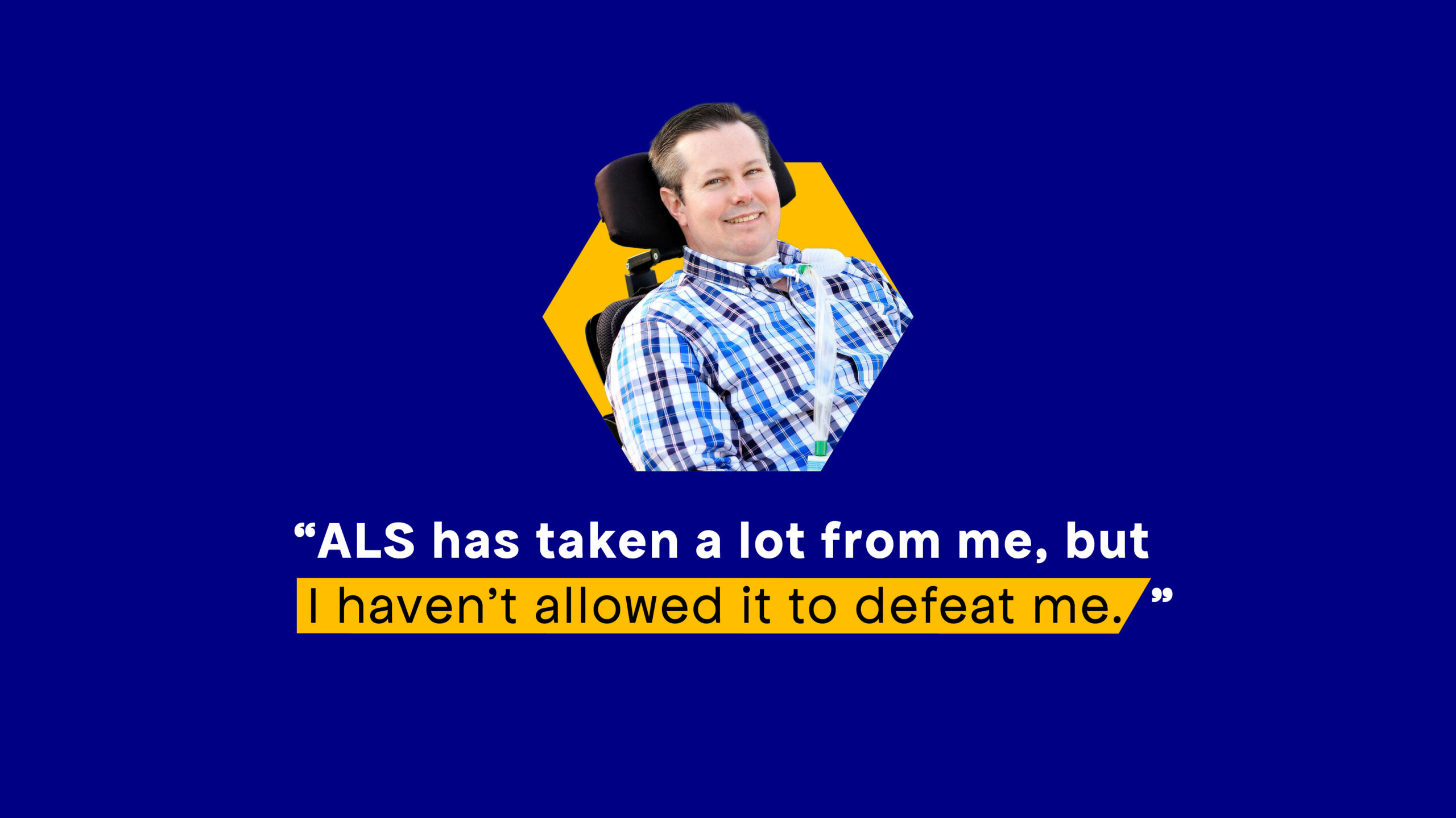 Image of a man with ALS