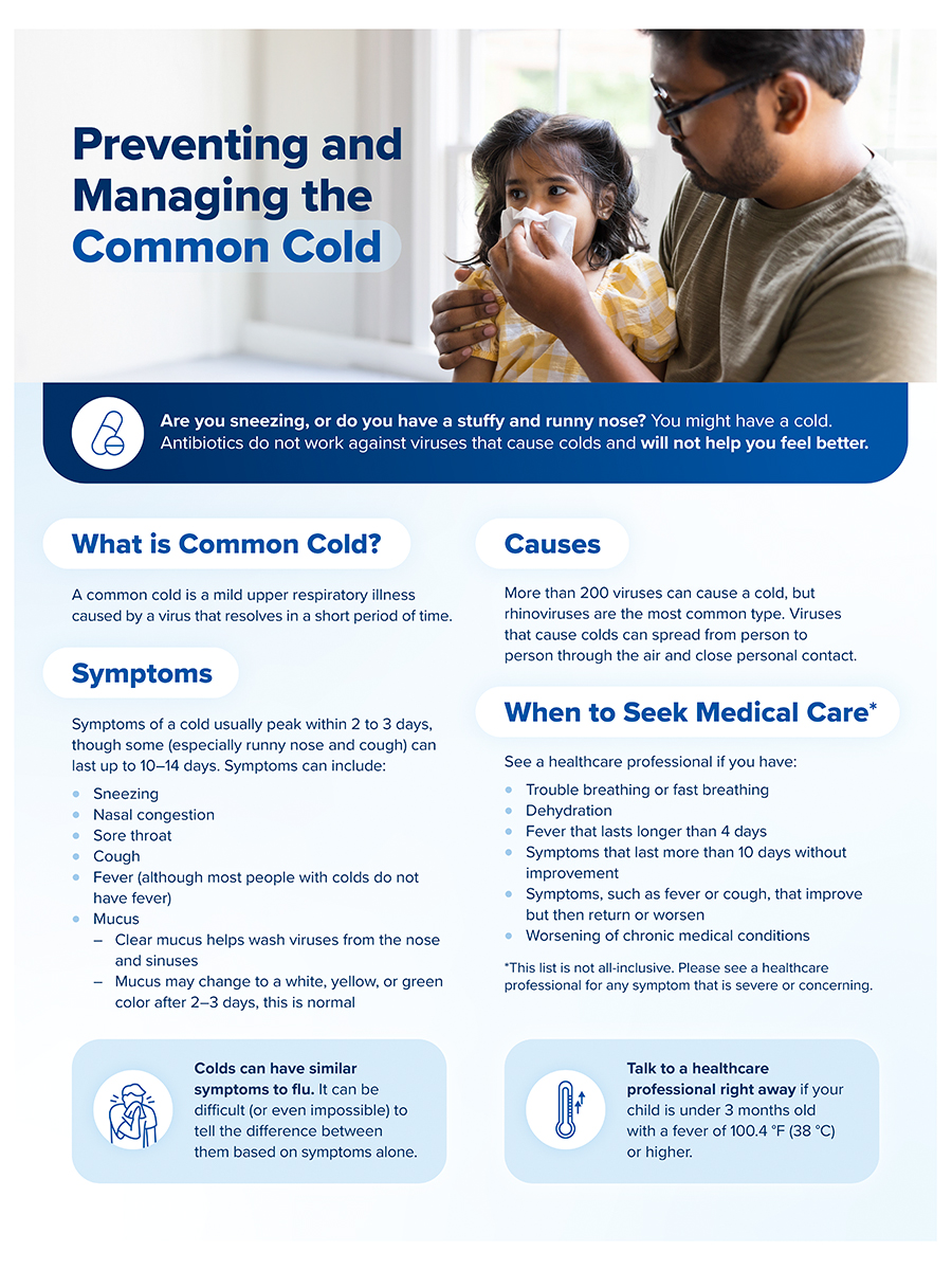 Preventing and Treating Common Cold Factsheet - Thumb Image