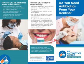 Fact Sheet: Do You Need Antibiotics From Your Dentist?