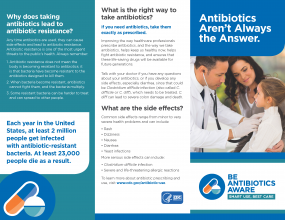 Antibiotics Aren’t Always the Answer – Tri-fold