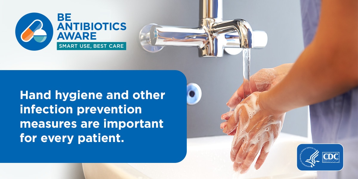 Social media post - Hand hygiene and other infection prevention measure are important.