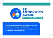 Counter Cling: Be Antibiotics Aware, Smart Use, Best Care