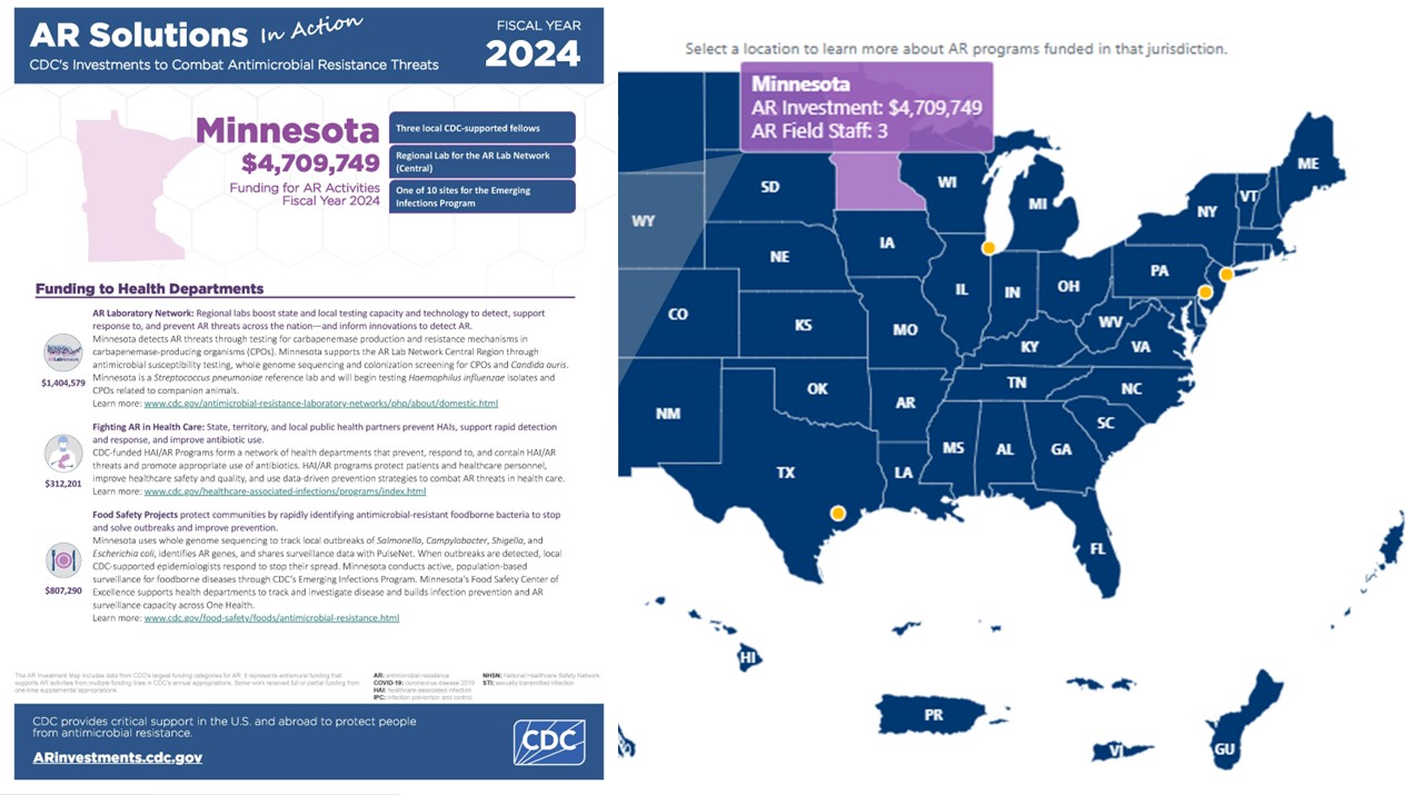 Cdc Environmental Map Antimicrobial Resistance Investment Map and Funding | Antimicrobial ...