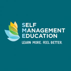 Campaign logo- Self-Management Education: Learn More. Feel Better.