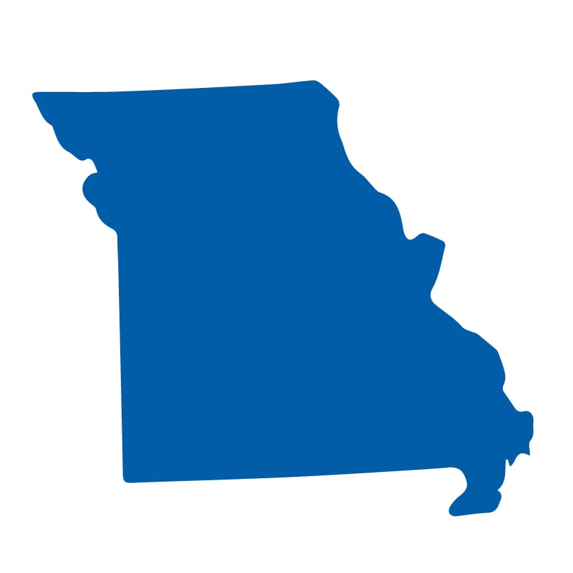 Graphic of the state of Missouri