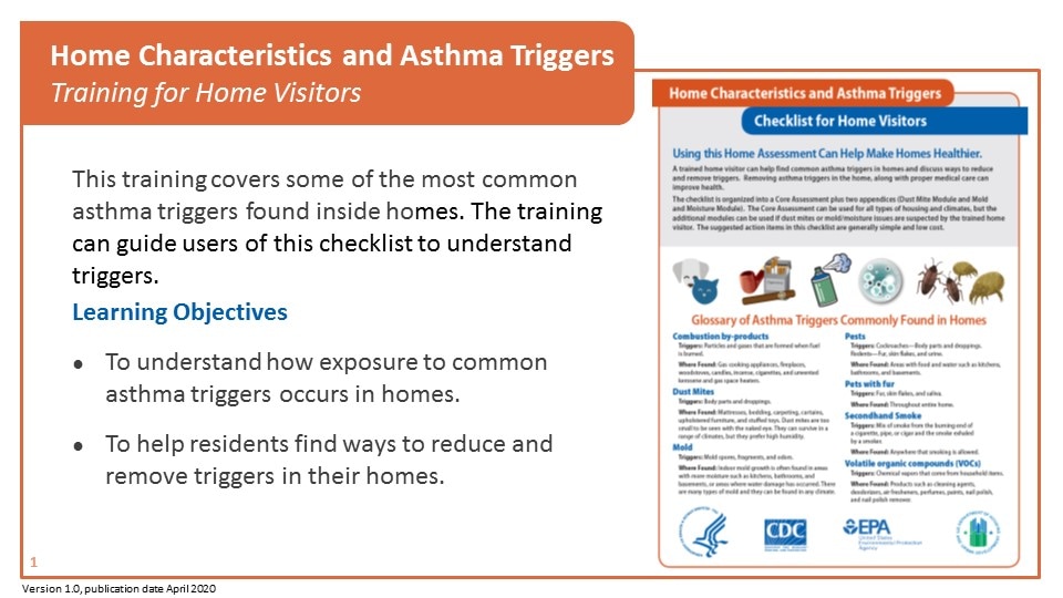 Home Characteristics and Asthma Triggers - Training for Home Visitors