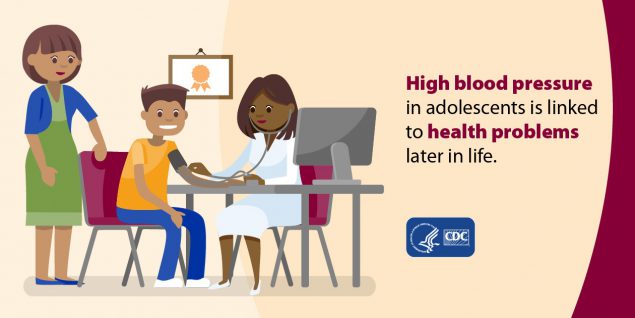 High blood pressure in adolescents is linked to health problems later in life.