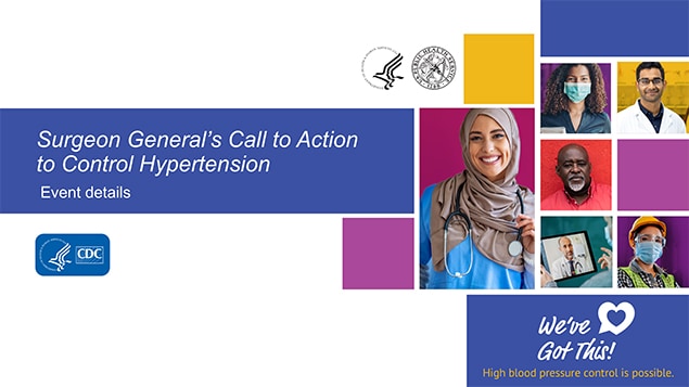 Surgeon General's Call to Action to Control Hypertension Event Details