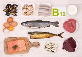 Foods rich in B12.