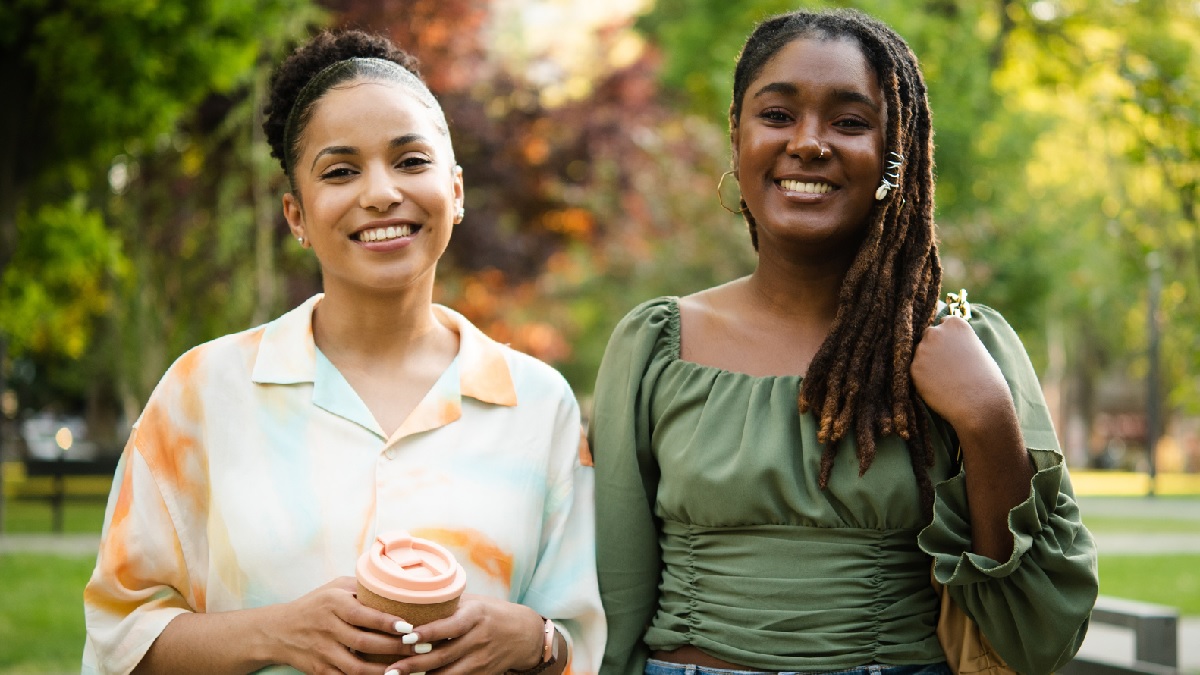 two young women