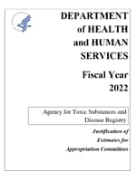 FY 2022 ATSDR Congressional Justification cover page