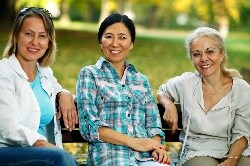 Photo of three women