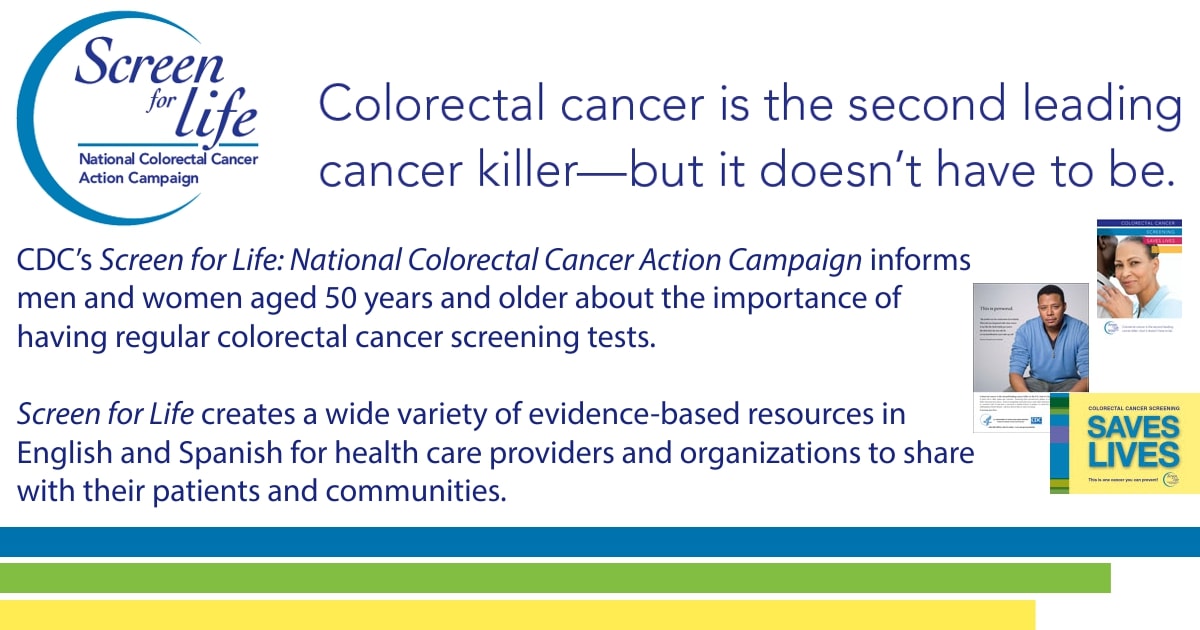 Screen For Life National Colorectal Cancer Action Campaign Cdc