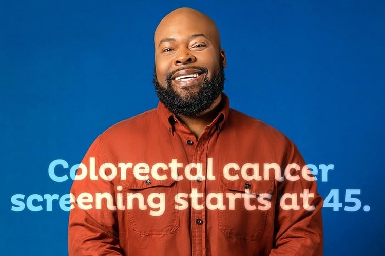 Colorectal cancer screening starts at 45.