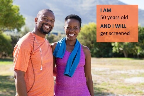 I am 50 years old and I will get screened.