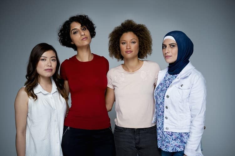 Photo of four diverse women