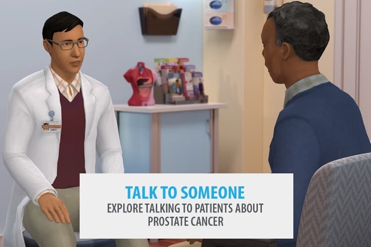 Talk to someone: explore talking to patients about prostate cancer