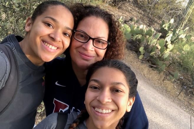 Photo of Robin Soler with her daughters