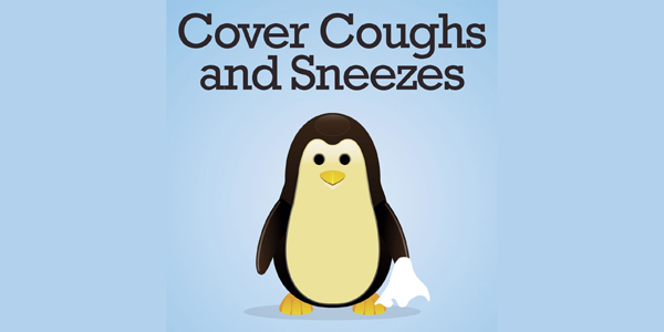 Cover coughs penguin